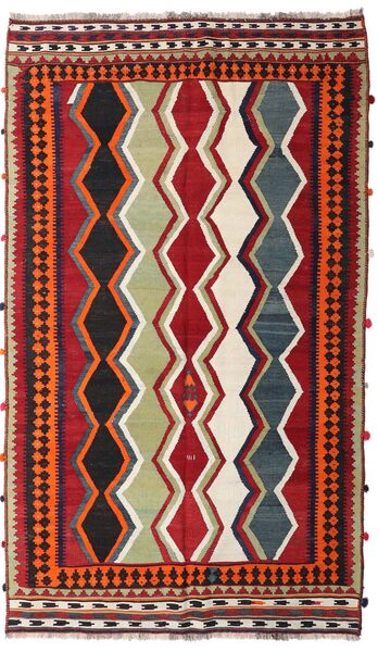  157X270 Kelim Vintage Vloerkleed Rood/Donkerrood Perzië/Iran 