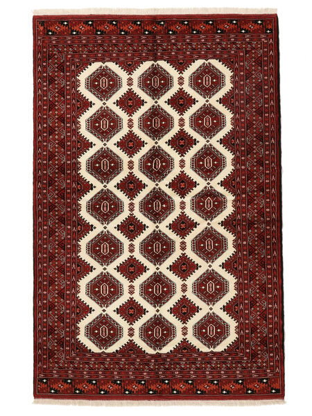  155X239 Turkaman Vloerkleed Vloerkleed Zwart/Donkerrood Perzië/Iran 