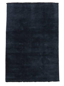  Handloom Fringes - Donkerblauw Vloerkleed 80X120 Modern Zwart/Wit/Creme (Wol, India)