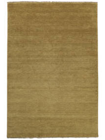  Handloom Fringes - Olijf Vloerkleed 100X160 Modern Beige/Bruin (Wol, India)