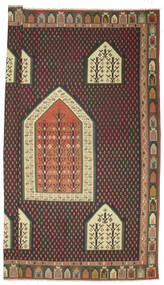 Kelim Semi-Antiek Turkije Vloerkleed Vloerkleed 540X727 Zwart/Bruin Groot (Wol, Turkije)