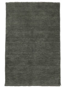  Handloom Fringes - Donkergrijs Vloerkleed 120X180 Modern Zwart/Wit/Creme (Wol, India)