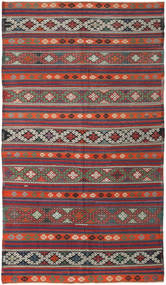 Echt Vloerkleed Kelim Turkije Vloerkleed 175X313 Rood/Donkergrijs (Wol, Turkije)