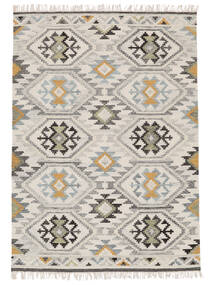 Mirzapur 160X230 Crème Wit/Mosterd Geel Geometrisch Wol Vloerkleed Vloerkleed 