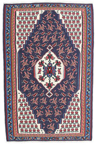  Perzisch Kelim Senneh Fine Vloerkleed Vloerkleed 110X170 Rood/Donkerblauw (Wol, Perzië/Iran)