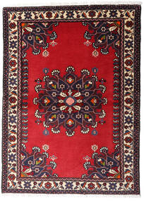 Sarough Vloerkleed 97X135 Echt Oosters Handgeknoopt Zwart/Rood (Wol, Perzië/Iran)