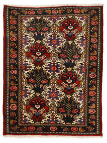  Bakhtiar Collectible Vloerkleed 110X142 Echt Oosters Handgeknoopt Zwart/Roestkleur (Wol, Perzië/Iran)