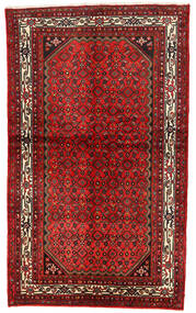  Hosseinabad Vloerkleed 132X220 Echt Oosters Handgeknoopt Donkerrood/Donkerbruin (Wol, Perzië/Iran)