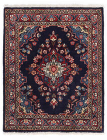 Echt Vloerkleed Sarough Fine Vloerkleed 67X82 Donkerpaars/Rood (Wol, Perzië/Iran)