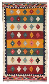  Kelim Vintage Vloerkleed 147X258 Echt Oosters Handgeweven Donkerrood/Donkergrijs (Wol, Perzië/Iran)