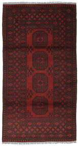  Afghan Vloerkleed 102X195 Echt Oosters Handgeknoopt Zwart (Wol, Afghanistan)
