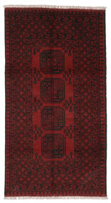  Afghan Vloerkleed 96X186 Echt Oosters Handgeknoopt Zwart (Wol, Afghanistan)