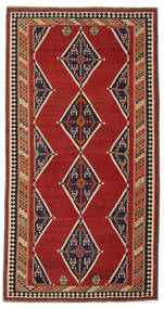  Perzisch Kelim Vintage Vloerkleed 158X297 Donkerrood/Bruin 