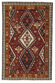  Kelim Vintage Vloerkleed 161X248 Echt Oosters Handgeweven Zwart/Donkerbruin (Wol, Perzië/Iran)
