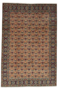 Tabriz 40 Raj Vloerkleed 198X290 Echt Oosters Handgeknoopt Donkerbruin/Zwart ( Perzië/Iran)