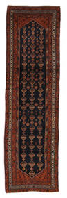 Meshkin Vloerkleed 114X384 Tapijtloper Zwart/Donkerrood (Wol, Perzië/Iran)
