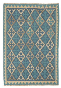  Kelim Fars Vloerkleed 125X181 Echt Oosters Handgeweven Donkerblauw/Beige (Wol, Perzië/Iran)