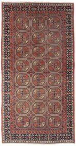  Antiek Khotan Ca. 1900 Vloerkleed 190X333 Echt Oosters Handgeknoopt Donkerbruin/Zwart (Wol, China)
