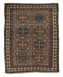 Antiek Şirvan Ca. 1900 Vloerkleed 100X150 Zwart/Bruin 