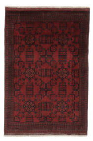 103X149 Afghan Khal Mohammadi Vloerkleed Vloerkleed Echt Oosters Handgeknoopt Zwart/Donkerrood (Wol, Afghanistan)