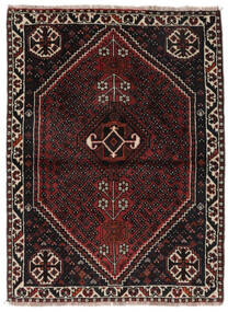  Shiraz Vloerkleed 112X153 Echt Oosters Handgeknoopt Zwart (Wol, Perzië/Iran)
