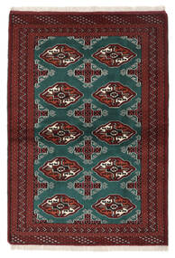  102X149 Turkaman Vloerkleed Zwart/Donkerrood Perzië/Iran 