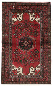 Perzisch Hamadan Vloerkleed 98X161 Zwart/Donkerrood 