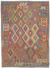  Kelim Afghan Old Style Vloerkleed 169X229 Echt Oosters Handgeweven Donkerbruin/Donkerrood (Wol, Afghanistan)