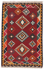  Kelim Vintage Vloerkleed 125X203 Echt Oosters Handgeweven Donkerrood/Zwart (Wol, Perzië/Iran)