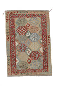  Kelim Afghan Old Style Vloerkleed 119X174 Wol Bruin/Donkerrood Klein 