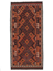 Echt Vloerkleed Afghan Vintage Kelim Vloerkleed 150X306 Tapijtloper Donkerrood/Zwart (Wol, Afghanistan)