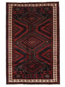  170X257 Lori Vloerkleed Handgeknoopt Vloerkleed Zwart/Donkerrood Perzië/Iran 