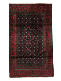  Oosters Beluch Vloerkleed Vloerkleed 107X180 Zwart/Donkerrood (Wol, Perzië/Iran)