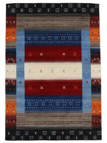 Gabbeh Loom Vloerkleed 160X230 Zwart/Donkerrood (Wol, India)
