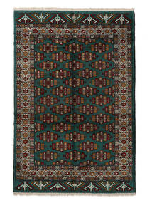  Oosters Turkaman Vloerkleed Vloerkleed 156X238 Zwart/Bruin (Wol, Perzië/Iran)