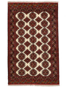  159X249 Turkaman Vloerkleed Vloerkleed Zwart/Donkerrood Perzië/Iran 