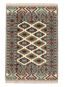 103X147 Turkaman Vloerkleed Vloerkleed Oosters Zwart/Beige (Wol, Perzië/Iran)