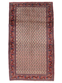  Perzisch Sarough Mir Vloerkleed Vloerkleed 66X117 Donkerrood/Zwart (Wol, Perzië/Iran)