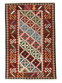 197X306 Kelim Fars Vloerkleed Vloerkleed Oosters Donkerrood/Zwart (Wol, Perzië/Iran)