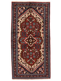  73X144 Lillian Vloerkleed Vloerkleed Zwart/Donkerrood Perzië/Iran 