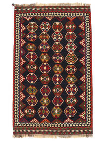  Perzisch Kelim Vintage Vloerkleed 147X243 Zwart/Donkerrood (Wol, Perzië/Iran)