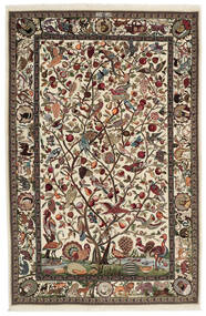 142X210 Isfahan Sherkat Farsh Vloerkleed Handgeknoopt Vloerkleed Bruin/Zwart Perzië/Iran 