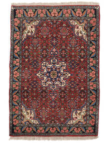  105X157 Bidjar Vloerkleed Vloerkleed Zwart/Donkerrood Perzië/Iran 