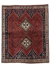  Afshar/Sirjan Vloerkleed 167X207 Perzisch Wol Vloerkleed Zwart/Donkerrood Vloerkleed 
